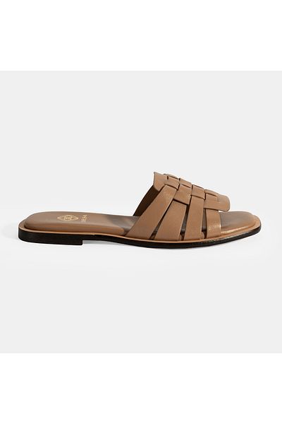Desa Women's Mink Leather Slippers