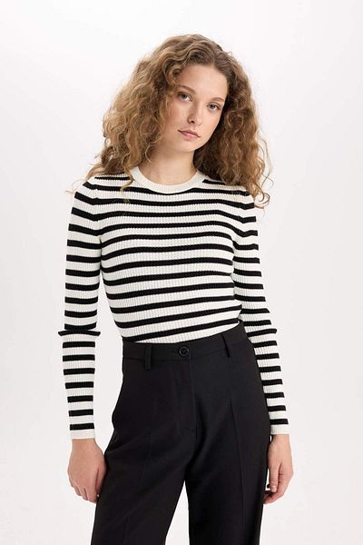 DeFacto Fitted Rib Sweater D5506Axns