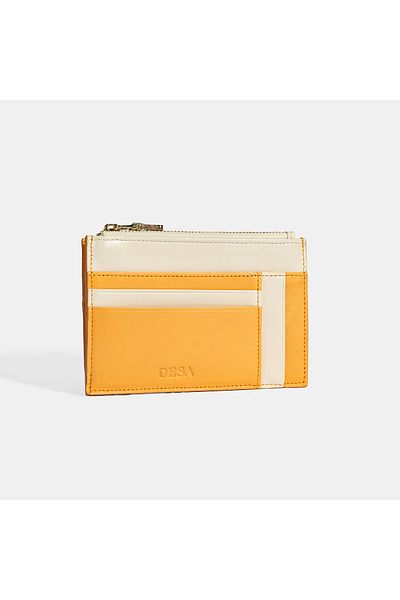 Desa Women's Orange Leather Wallet
