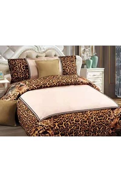 OEM Quilted velvet blanket, with pattern, 5 pieces, double bed, 230x250 cm, CM28