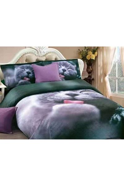 OEM Quilted velvet blanket, with pattern, 5 pieces, double bed, 230x250 cm, CM25