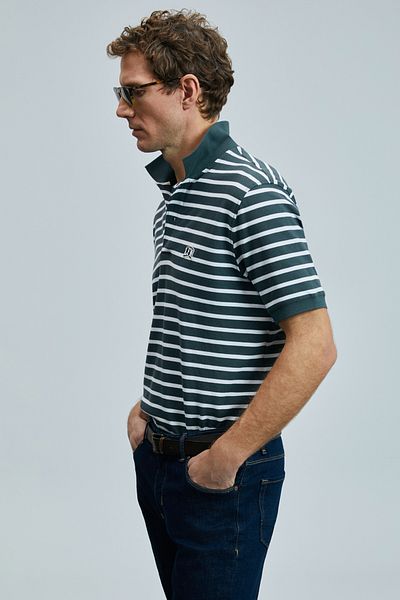 Lufian Jon Smart Men's Polo T-Shirt Duck Green