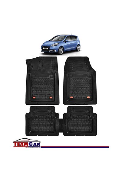 TEAMCAR Covorase Auto ® Tip Tavita Renault Scenic Iii (2009-2016) Negru