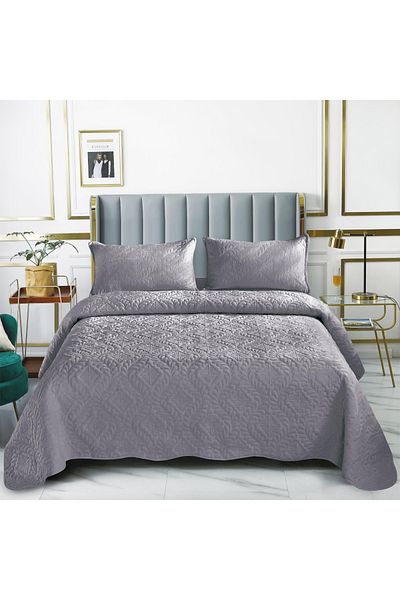 OEM Velvet duvet cover, 3 pieces, plain, 220x240 cm, CC66