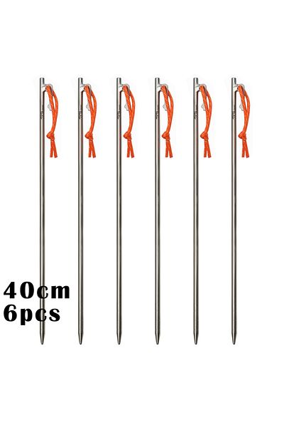 Choice 8x400 6pcs TiTo Titanium Alloy Tent Pegs Outdoor Camping Tent Nail Anti-bending Heavy Duty Canopy Ti