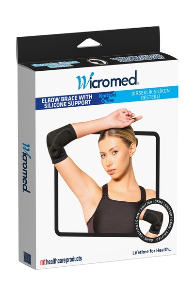 wicromed Dirseklik Lüx Örgü Epikondilit Silikon Destekli Spor