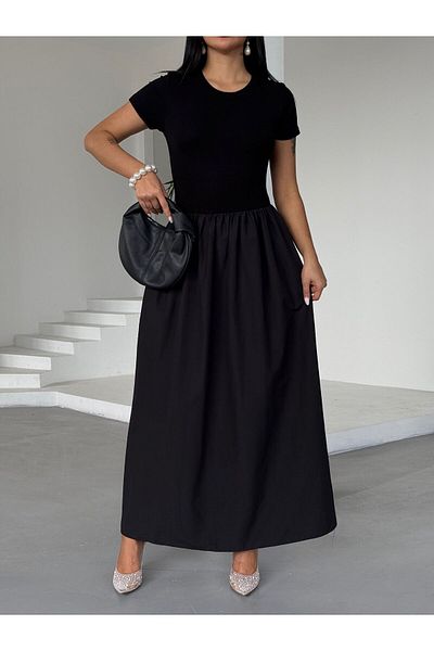 BelezaStore Dress Ci̇ty Cool Half Sleeve Cut Minimal Sports Stylish Premium Quality Black Dress