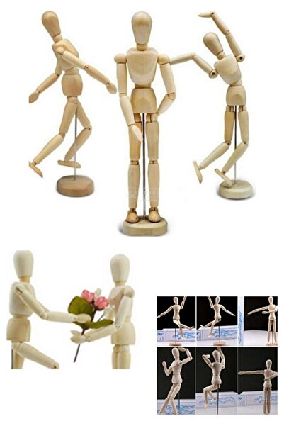 Dünyadan Hediyeler Eskiz Mankeni Ahşap Model 15 cm Manken Modelling