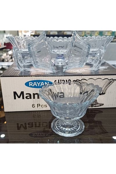 heybecollection 6-Piece Glass Presentation Bowl