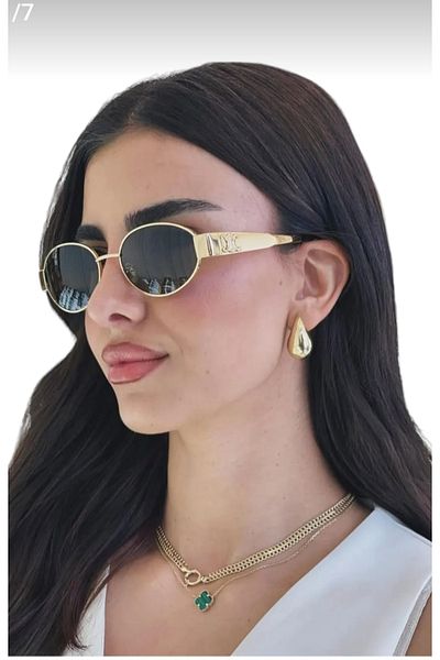 MUADEX Gold Frame Mineral Living Sunglasses