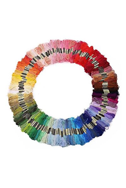 unbranded خيوط تطريز متقاطعة متعددة الألوان 100 جرام