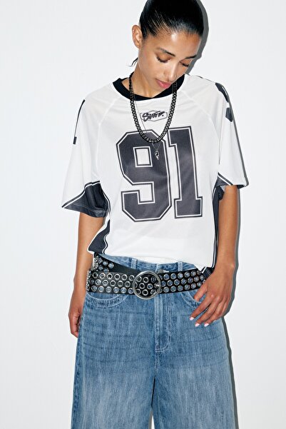 Pull & Bear Futbol t-shirt 91 STWD