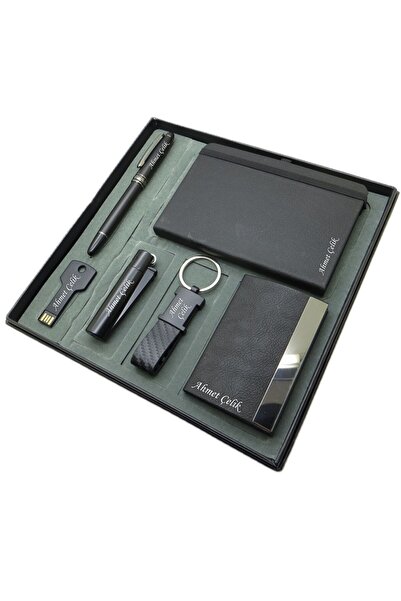 Signator ® Nox | Kişiye Özel Set - 32 Gb. Anahtar Usb Bellek + Clipper Çakmak...