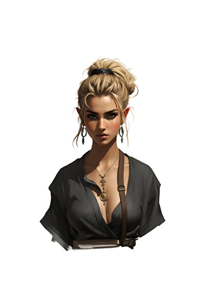 INOVATIX Set de 8 bucăți, autocolant fată blondă, INOVATIX®. 6 cm