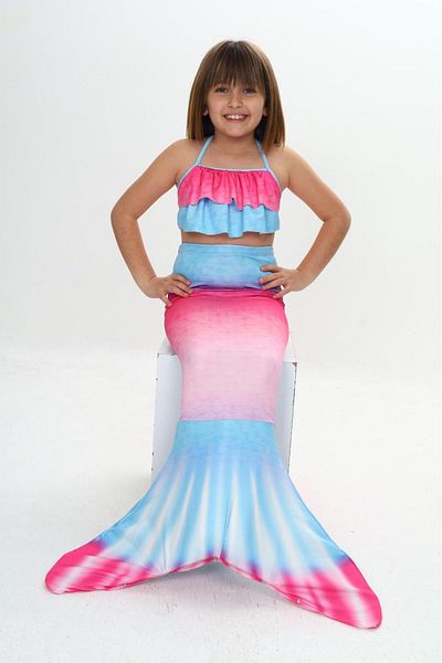 Liyavera Costum de sirenă pentru fete - Rochie de sirenă pentru fete și costum de baie pentru fete