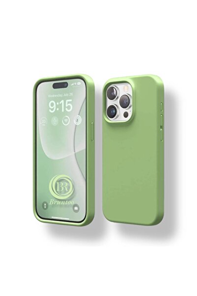 Bruntoo BR Apple İphone 14 Pro Max Uyumlu Kılıf Yumuşak Silikon İçi Kadife La...