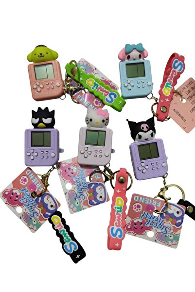 oyuncakçı savaş & europe shop Sanrio Kuromi Tetris şeklinde çalışan sesli oyuncak anahtarlık okul ve hediyelik kawai