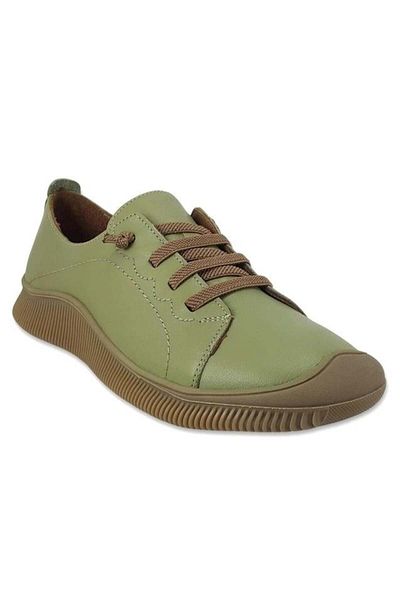 venüs ayakkabı Venus 2413504 Genuine Leather Women's Casual Shoes-Green