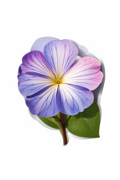 INOVATIX Set de 8 autocolante cu flori de Vinca, INOVATIX®. 6 cm