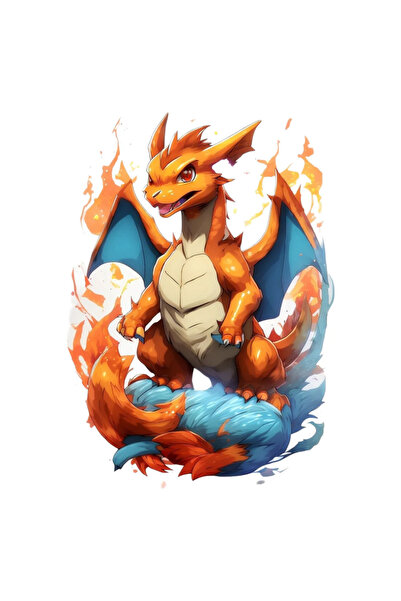 INOVATIX Set de 8 piese, autocolant Pokemon Dragon, INOVATIX®. 6 cm