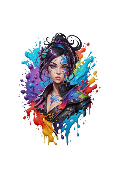 INOVATIX Set de 8 bucăți, autocolant cu față curcubeu, INOVATIX®. 6 cm