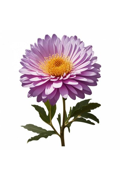 INOVATIX Set de 8 piese, autocolant floare de aster cu frunze, INOVATIX®. 6 cm