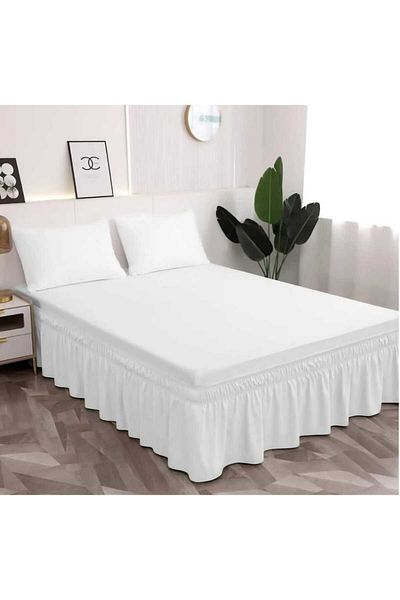KUM SAATİ Baza Ruffle Base Φούστα Διπλό Λευκό