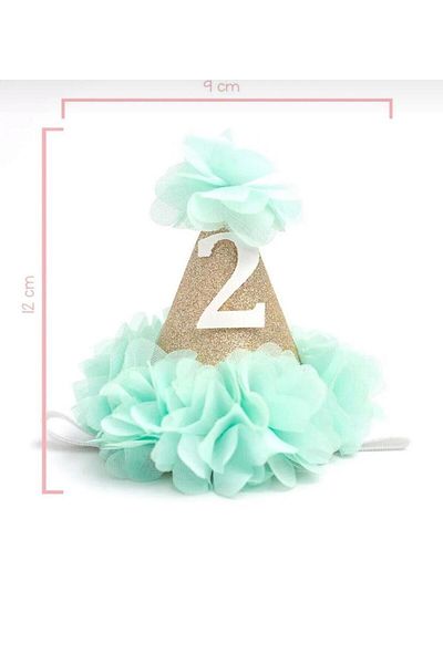 MODA Pi̇nkjoy 2 Years Honey Birthday Crown (Green)