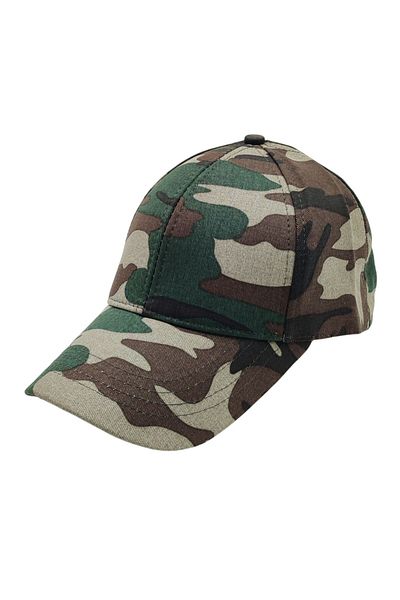 AXE SPORTSWEAR Camouflage Pattern Adjustable Military Cap Hat with Velcro on the Back Hunter Fisherman Hat