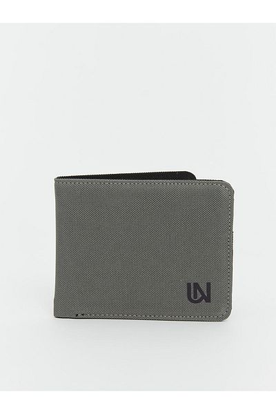 LC Waikiki Anthracite Text Printed Men's Wallet