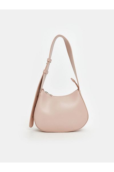 LC Waikiki Light Pink Leather Look Women's Baguette Bag