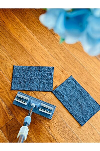 Linex Gri Renk Mandallı Mop, Mikrofiber Paspas, Hediye Paspaslı