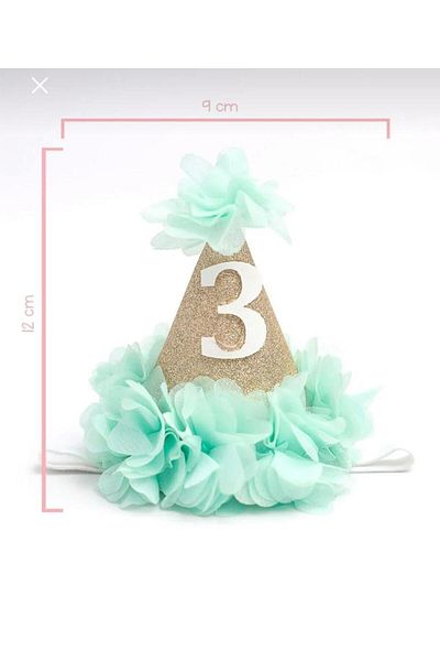 MODA Pi̇nkjoy 3 Years Huni Birthday Crown (Green)