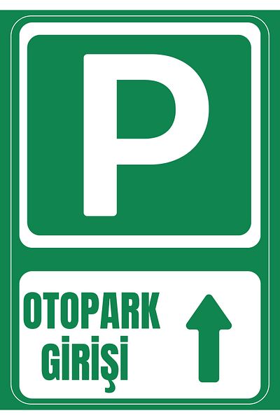 Girl Power 35 X 50 Car Parking Entrance up Direction Foil Printing Sticker Warning Sign
