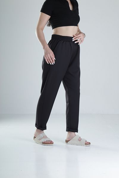 COCOPELLI Double Face Lictal Black Trousers