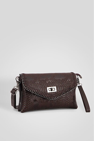 Bipanya حقيبة كتف نسائية من جلد الثعبان من سلفادور BP-4859O