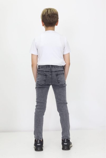 RAPİDO LİFE Boy's Denim Pants High Waist Straight Leg Casual Fit Unisex Jeans