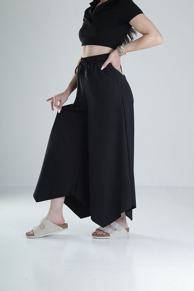 COCOPELLI Wrapped Fabric Oversize Arrow Leg Trousers