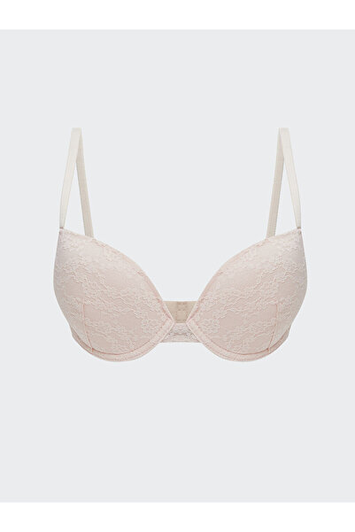 LC Waikiki Ροζ Σουτιέν με δαντέλα χωρίς επένδυση