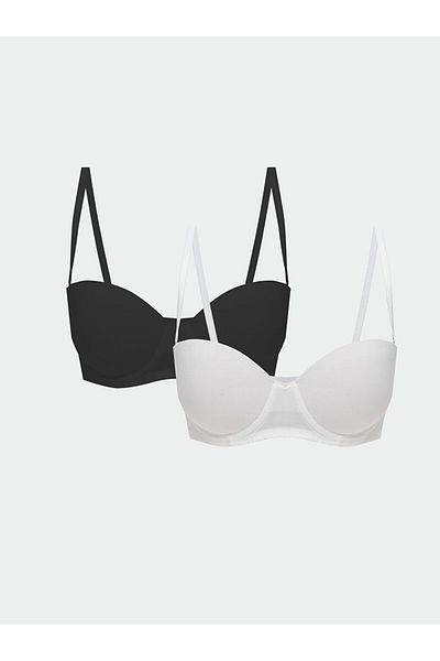 LC Waikiki Sutien cu balcon plat căptușit cu sârmă, pachet de 2