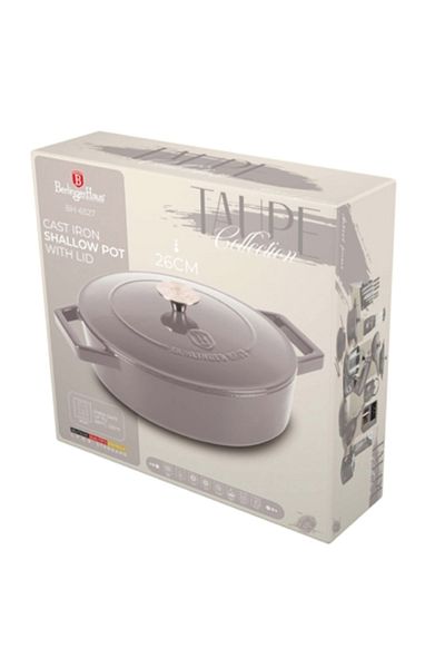 Berlinger Haus Cast iron saucepan 26 cm Taupe Berlinger Haus BH 6527