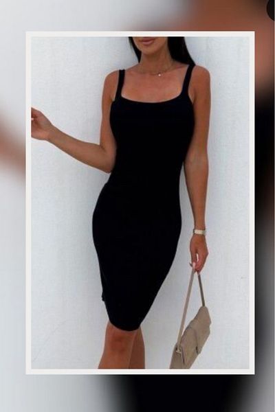 atelyu Women's Camisole Thin Strap Summer Dress