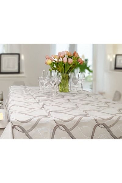 Brava Casa Fata de Masa, Undula Taupe Luxe