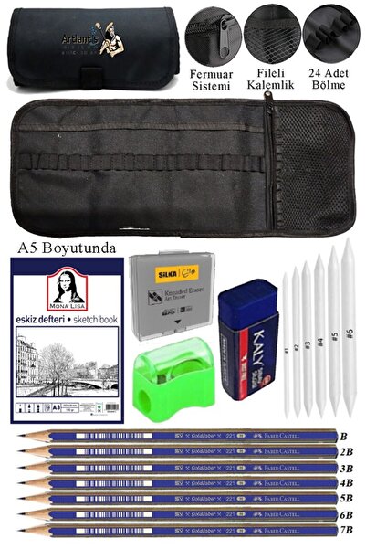Artlantis دفتر رسم حلزوني مقاس A5، حامل أقلام رصاص على شكل حلزوني موناليزا، أ...
