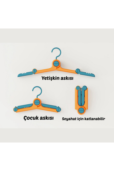 Mus3D Foldable Multi-Purpose Hanger (Assorted)(Colors According to Stock)