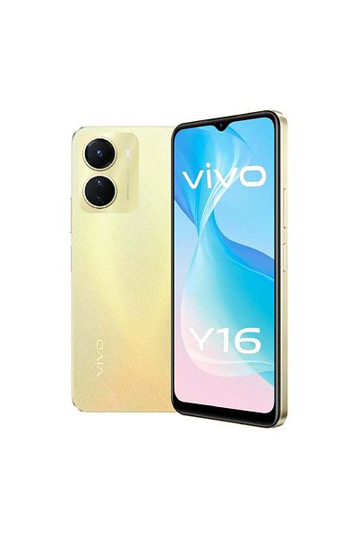 vivo Y16 Dual SIM Drizzling Gold 4GB RAM 128GB 4G LTE Middle East Version