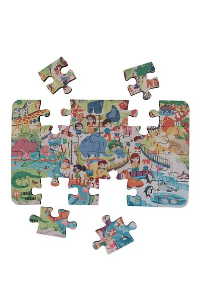 Fizello Zoo - Zoo / Small Puzzle 3-7 Years 24 Pieces