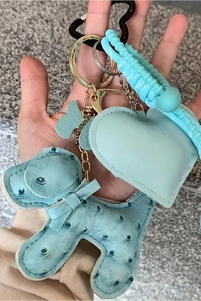 İLKYAZ Accesorii pentru geantă Blue Dog Charm (geanta nu este inclusă)