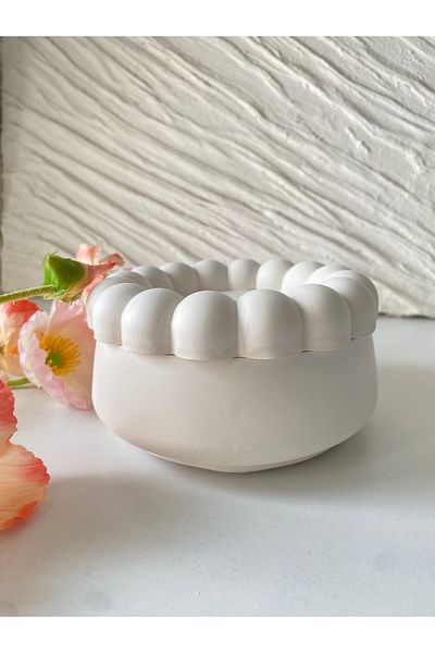 bliss store Varnished (Wax) Decorative Bowl, Bowl with Lid, Bubble Plate, Bowl