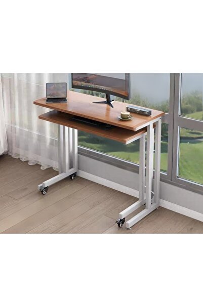 anka design Molle Tekerlekli Çiftli Çalışma Masası